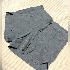 Gray high waisted shorts